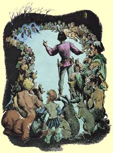 Caspian le habla a los Narnianos