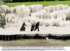 Grabando una escena sobre hielo